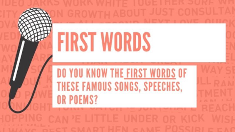 First Words